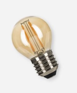 2W Filament LED Bulb E27 G45 Amber Glass 2000K