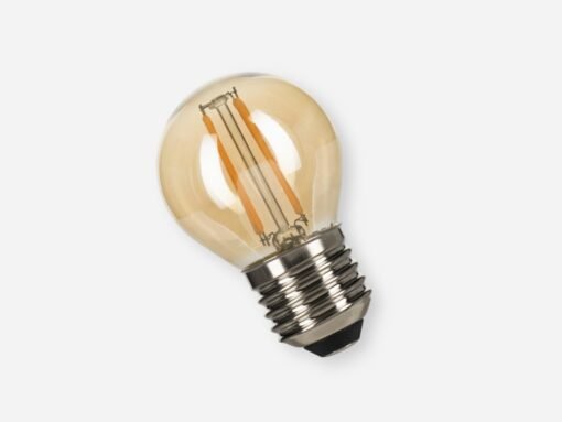 2W Filament LED Bulb E27 G45 Amber Glass 2000K