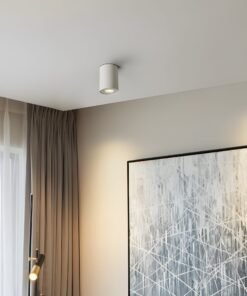 Alternative view of GU10 Surface-mounted spot fixture cylinder sand white tiltable large