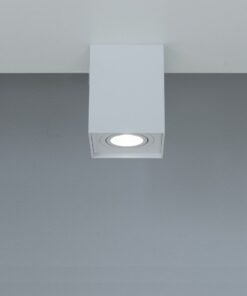 Alternative view of GU10 Surface-mounted spotlight fixture rectangular sand white tiltable large