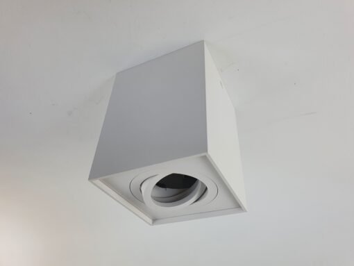 GU10 Surface-mounted spotlight fixture rectangular sand white tiltable large - Image 5