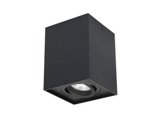 GU10 Surface-mounted spotlight fixture rectangular sand black tiltable large - Image 2