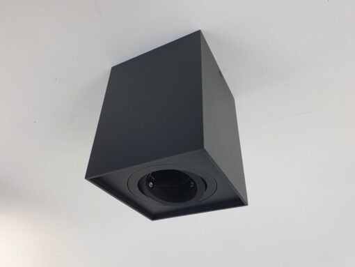 GU10 Surface-mounted spotlight fixture rectangular sand black tiltable large - Image 3