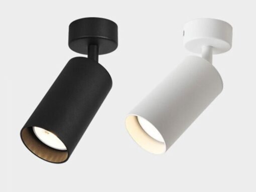 GU10 Surface-mounted spot fixture cylinder sand black rotatable - Image 4