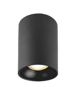 GU10 Surface mounted spotlight fixture cylinder sand black