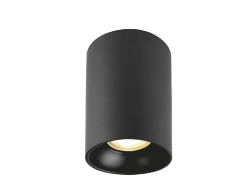 GU10 Surface mounted spotlight fixture cylinder sand black