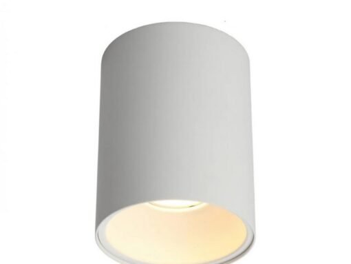 GU10 Surface mounted spotlight fixture cylinder sand white