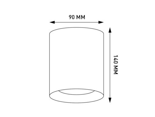 GU10 Surface mounted spotlight fixture cylinder sand gold and black - Image 6