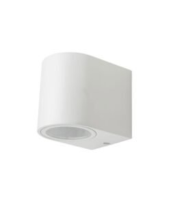 Wall lamp modern semi-circular GU10 fitting sand white waterproof