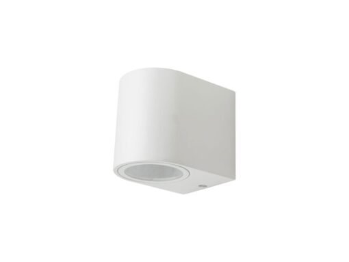 Wall lamp modern semi-circular GU10 fitting sand white waterproof