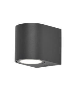 Wall lamp modern semi-circular GU10 fitting sand black waterproof