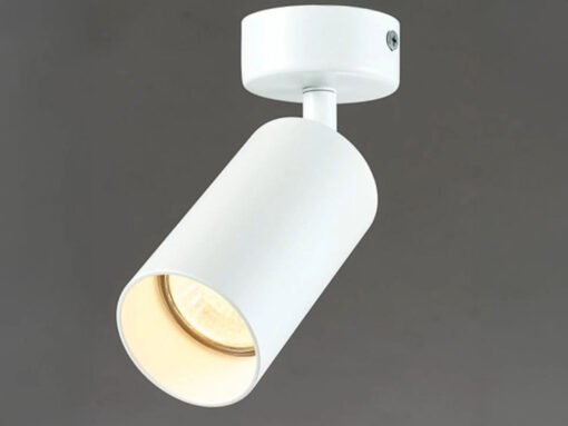 GU10 Surface-mounted spot fixture cylinder sand white rotatable - Image 5