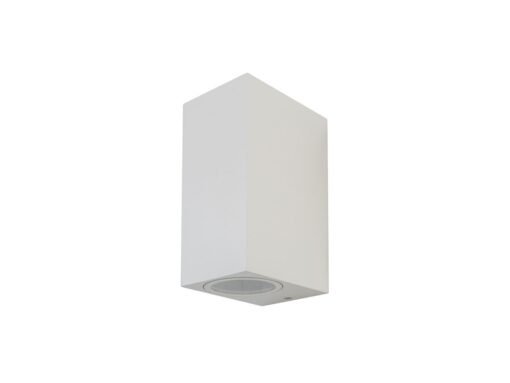 Wall lamp modern rectangular GU10 duo fitting sand white waterproof