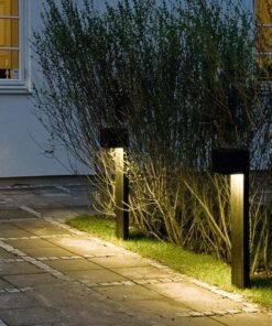 Alternative view of Garden lamp rectangular GU10 fitting sand black waterproof