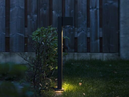 Garden lamp rectangular GU10 fitting sand black waterproof - Image 3