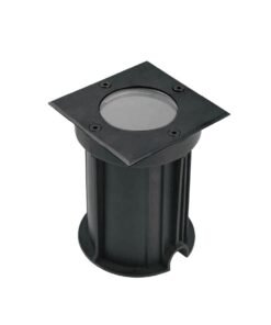 GU10 Ground spotlight square sand black