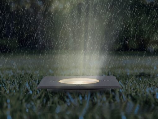 GU10 Ground spotlight square sand black - Image 3