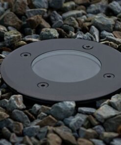 Alternative view of GU10 Ground spotlight round sand black