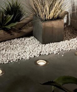 Alternative view of GU10 Ground spotlight round satin nickel