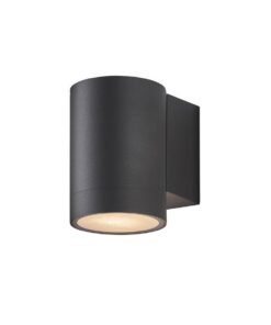 Wall lamp Cylinder GU10 fitting sand black waterproof