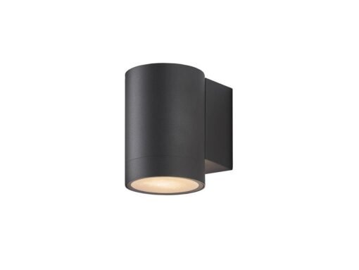 Wall lamp Cylinder GU10 fitting sand black waterproof