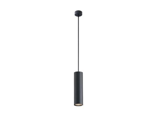 GU10 Decorative Hanging lamp cylinder 24cm sand black
