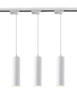 Alternative view of Track light spot GU10 Decorative Hanging lamp cylinder 24cm sand white