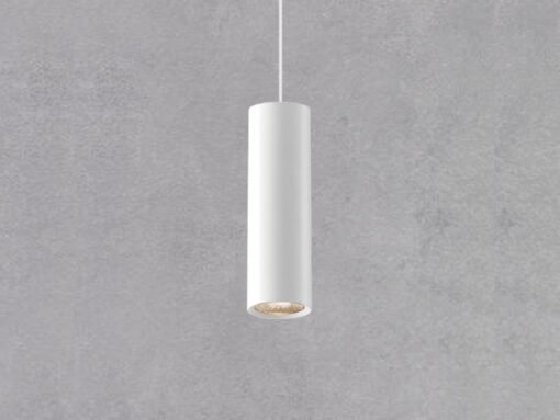 Track light spot GU10 Decorative Hanging lamp cylinder 24cm sand white - Image 4