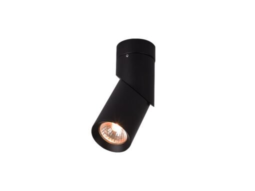 GU10 Surface-mounted spot fixture cylinder sand black rotatable