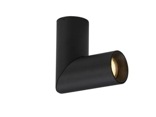 GU10 Surface-mounted spot fixture cylinder sand black rotatable - Image 2