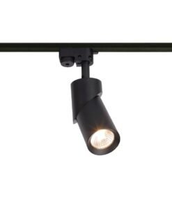 Track light spot GU10 fixture cylinder sand black rotatable