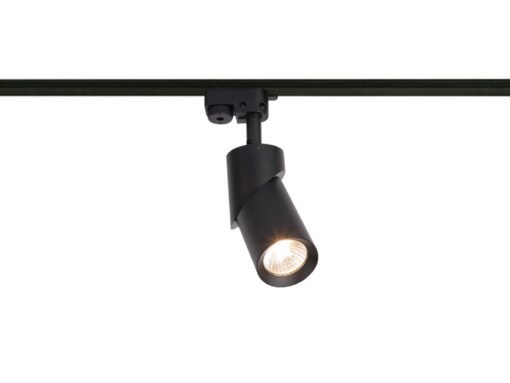 Track light spot GU10 fixture cylinder sand black rotatable