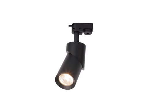 Track light spot GU10 fixture cylinder sand black rotatable - Image 3