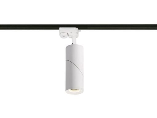 Track light spot GU10 fixture cylinder sand white rotatable - Image 3