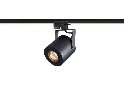 Track light spot GU10 fixture cylinder sand black rotatable