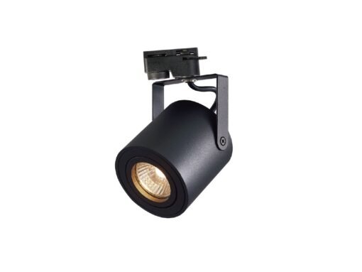 Track light spot GU10 fixture cylinder sand black rotatable - Image 2