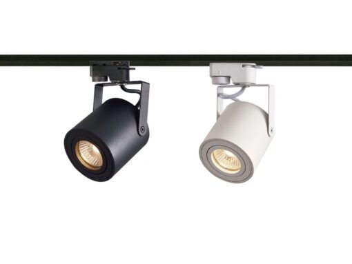 Track light spot GU10 fixture cylinder sand black rotatable - Image 3