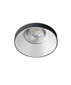 GU10 Recessed design fixture cylinder sand white and black with lamp holder