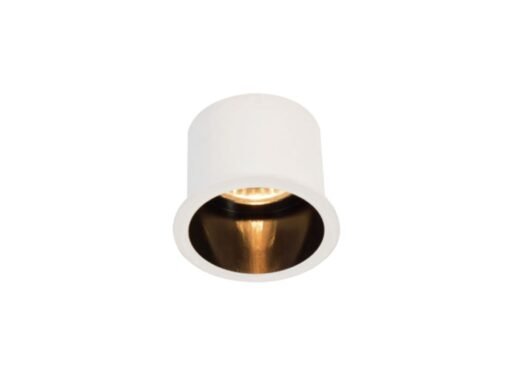 GU10 Recessed design fixture cylinder sand white and black with lamp holder