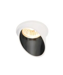 GU10 Recessed design fixture cylinder sand white and black with lamp holder