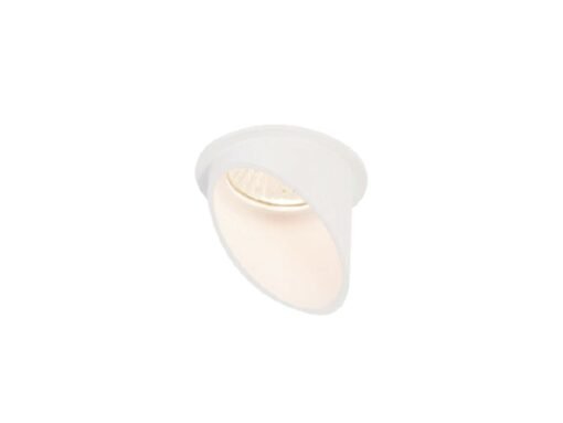 GU10 Recessed design fixture cylinder sand white with lamp holder