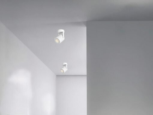 GU10 Surface-mounted spot fixture cylinder sand white rotatable - Image 3