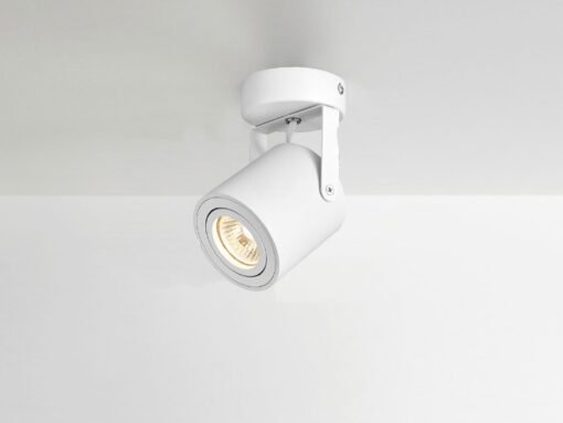 GU10 Surface-mounted spot fixture cylinder sand white rotatable - Image 2