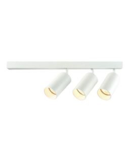 GU10 Surface-mounted spotlight fixture triple cylinder sand white rotatable