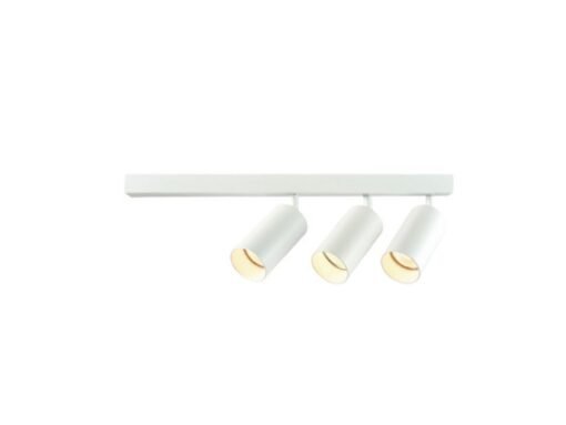 GU10 Surface-mounted spotlight fixture triple cylinder sand white rotatable