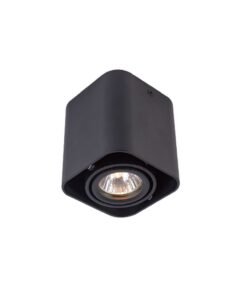 GU10 Surface-mounted spot fixture rectangular sand black tiltable