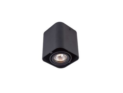 GU10 Surface-mounted spot fixture rectangular sand black tiltable
