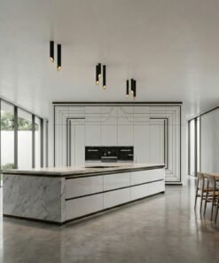 Alternative view of GU10 Surface-mounted design fixture cylinder sand black 22cm