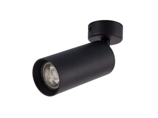 GU10 Surface-mounted spot fixture cylinder sand black rotatable - Image 5