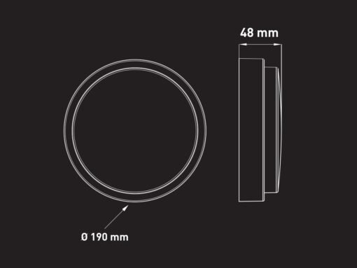 12W 3000K Surface-mounted Design LED Panel round waterproof - Image 4